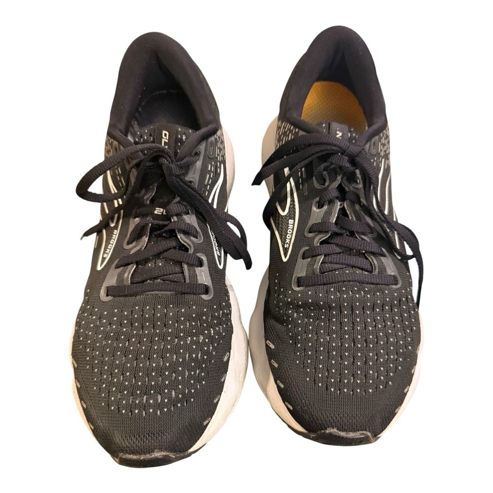 Brooks Womens Glycerin GTS 20 Running Shoes Sz 9 Black Grey Sneakers 1203691B059